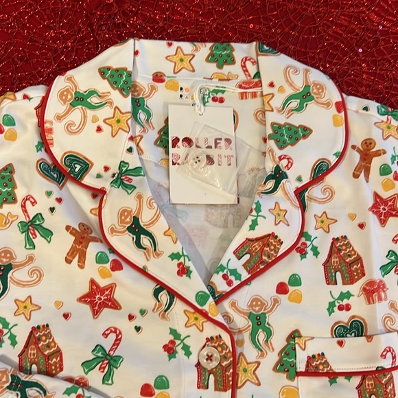 Roller Rabbit Gingerbread Party Polo Pajamas - Picture 3 of 4